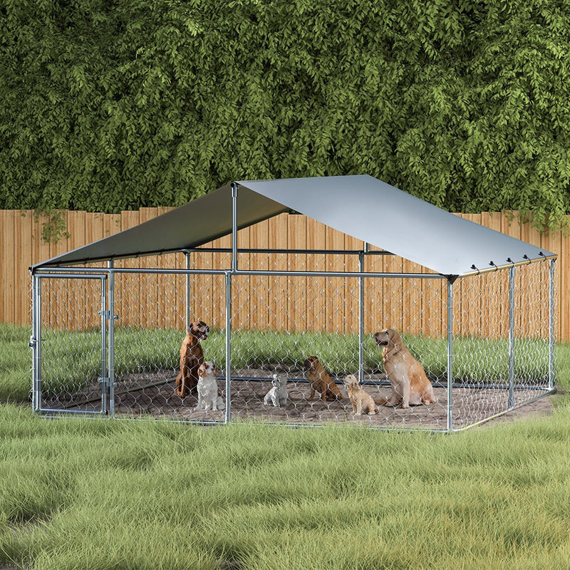 i.Pet Dog Kennel Large House XXL Pet Run Cage Puppy Outdoor Enclosure With Roof - Pet Care > Dog Supplies - Rivercity House & Home Co. (ABN 18 642 972 209) - Affordable Modern Furniture Australia