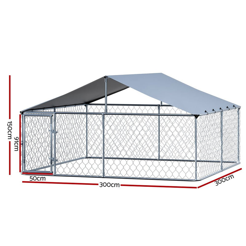 i.Pet Dog Kennel Large House XXL Pet Run Cage Puppy Outdoor Enclosure With Roof - Pet Care > Dog Supplies - Rivercity House & Home Co. (ABN 18 642 972 209) - Affordable Modern Furniture Australia