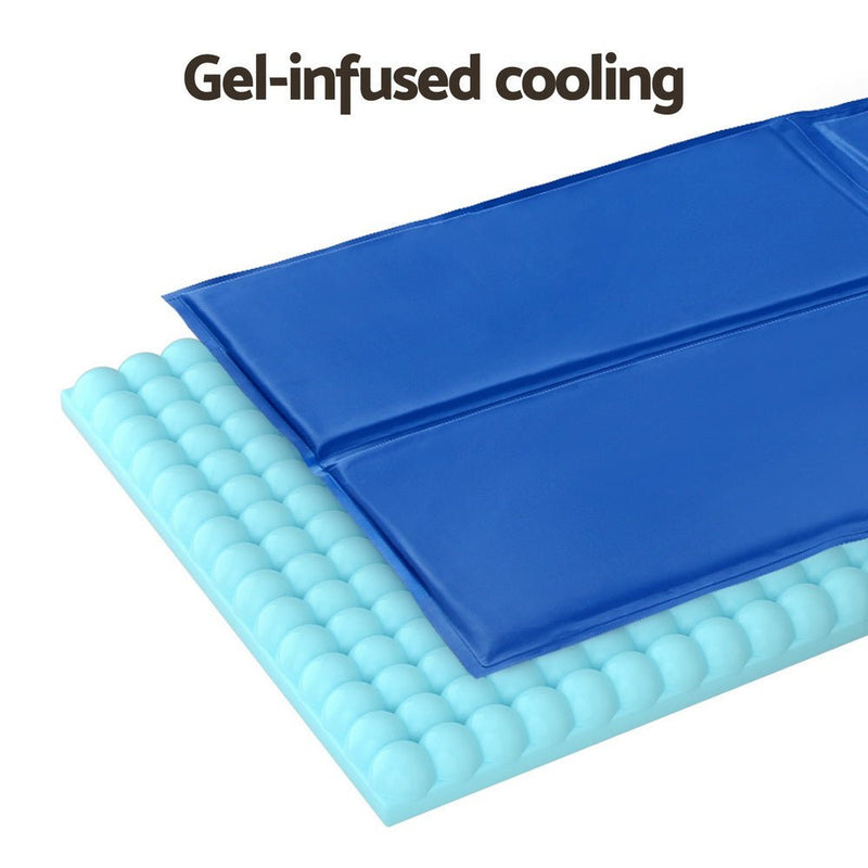 i.Pet Pet Cooling Mat Gel Dog Cat Self-cool Puppy Pad Large Bed Cushion Summer - Pet Care > Dog Supplies - Rivercity House & Home Co. (ABN 18 642 972 209) - Affordable Modern Furniture Australia