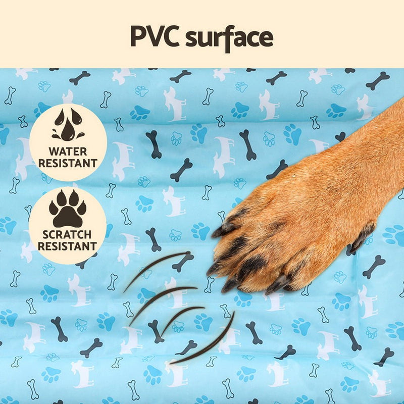 i.Pet Pet Cooling Mat Gel Dog Cat Self-cool Puppy Pad Large Bed Summer Blue - Pet Care > Dog Supplies - Rivercity House & Home Co. (ABN 18 642 972 209) - Affordable Modern Furniture Australia