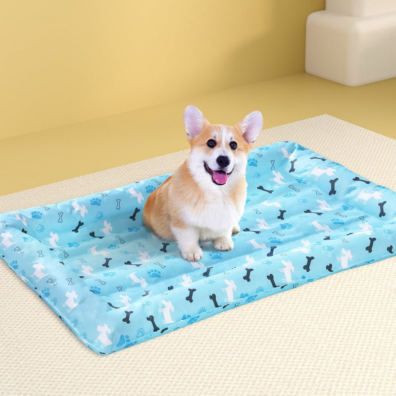 i.Pet Pet Cooling Mat Gel Dog Cat Self-cool Puppy Pad Large Bed Summer Blue - Pet Care > Dog Supplies - Rivercity House & Home Co. (ABN 18 642 972 209) - Affordable Modern Furniture Australia