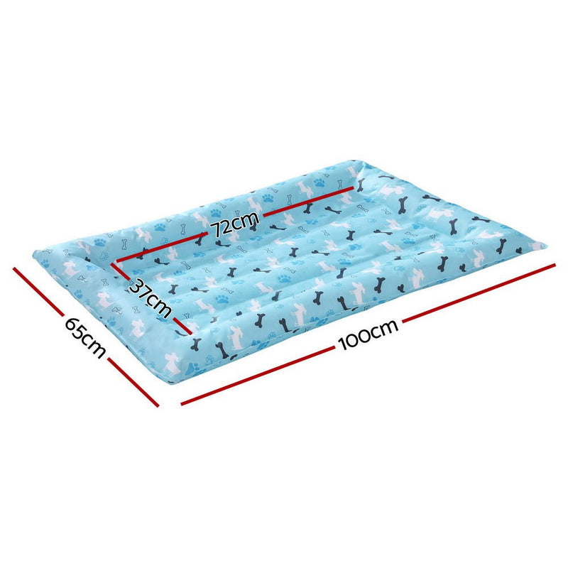 i.Pet Pet Cooling Mat Gel Dog Cat Self-cool Puppy Pad Large Bed Summer Blue - Pet Care > Dog Supplies - Rivercity House & Home Co. (ABN 18 642 972 209) - Affordable Modern Furniture Australia