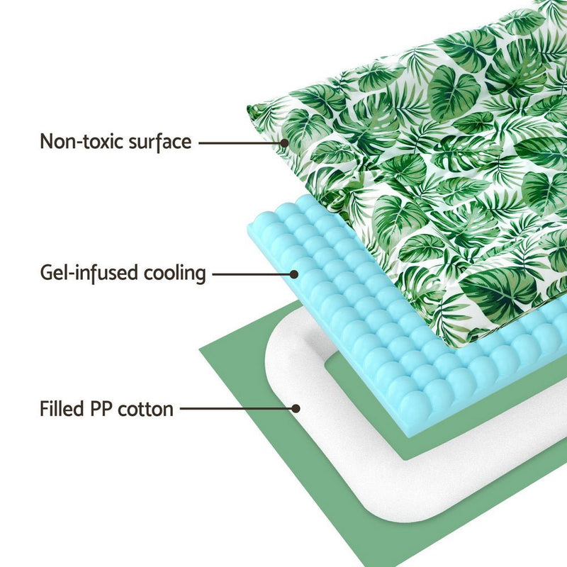 i.Pet Pet Cooling Mat Gel Dog Cat Self-cool Puppy Pad Large Bed Summer Green - Pet Care > Dog Supplies - Rivercity House & Home Co. (ABN 18 642 972 209) - Affordable Modern Furniture Australia