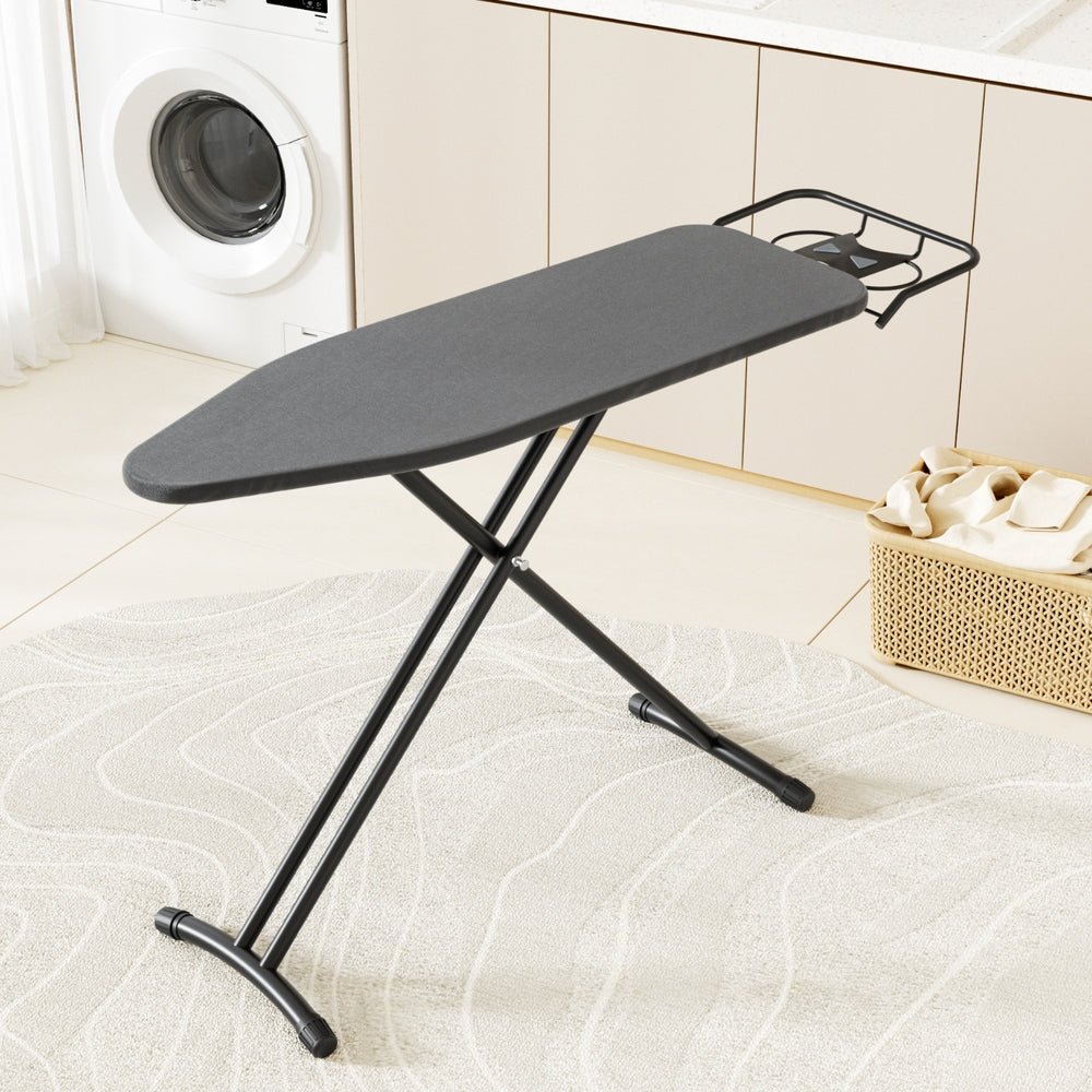 Ironing Board Foldable Iron Rest Black - Appliances > Washers, Dryers & Irons > Irons & Ironing Systems - Rivercity House & Home Co. (ABN 18 642 972 209) - Affordable Modern Furniture Australia