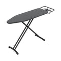 Foldable Freestanding Ironing Board with Iron Rest - Black