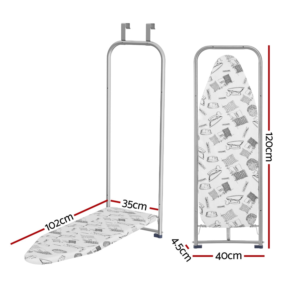 Ironing Board Wall Mounted Foldable White - Appliances > Washers, Dryers & Irons > Irons & Ironing Systems - Rivercity House & Home Co. (ABN 18 642 972 209) - Affordable Modern Furniture Australia