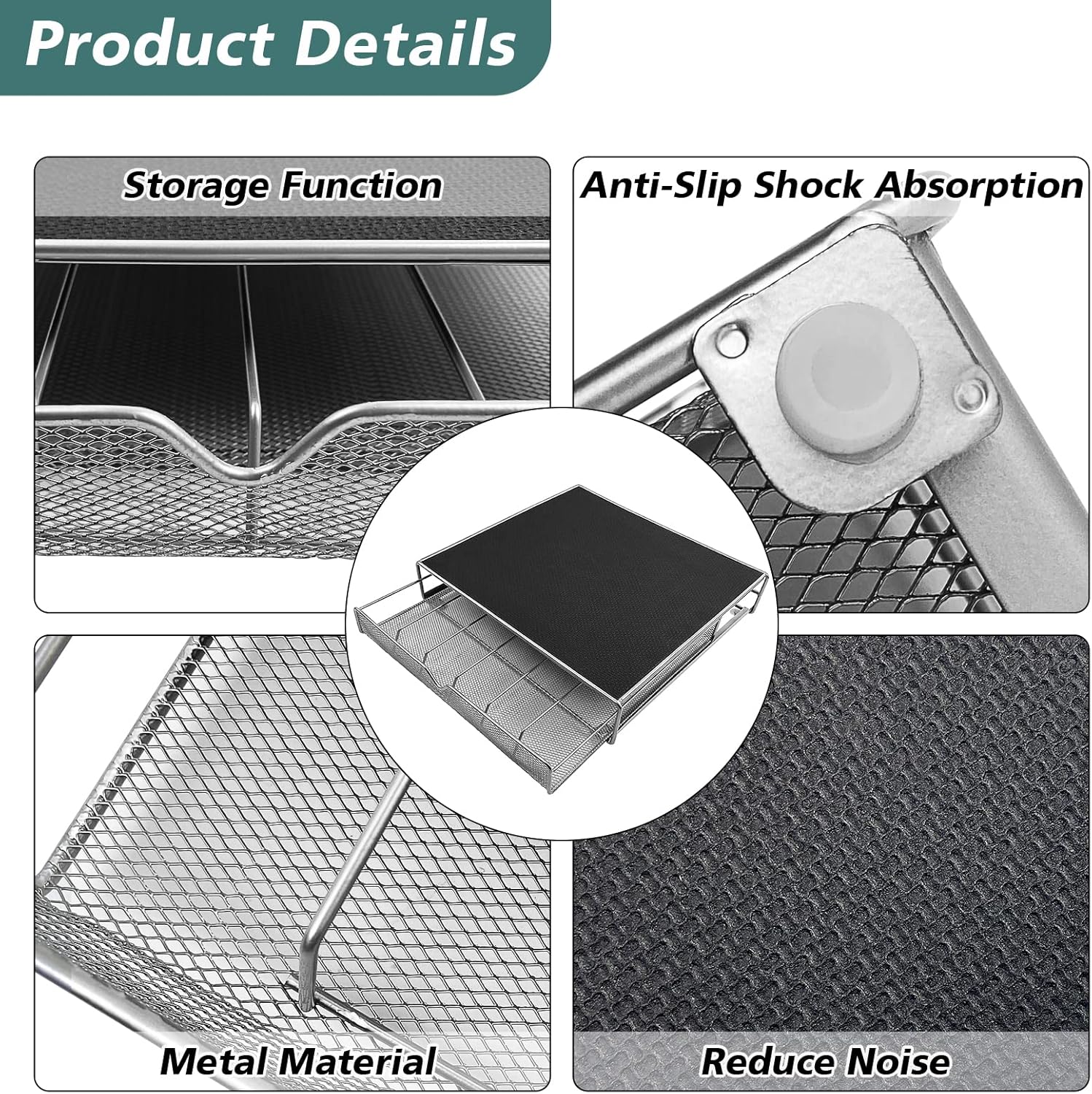 K - Cup Coffee Pod Drawer Organiser for 36 Pods with Counter Storage - Black - Appliances > Kitchen Appliances > Coffee Machines & Accessories - Rivercity House & Home Co. (ABN 18 642 972 209) - Affordable Modern Furniture Australia