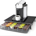 K-Cup Coffee Pod Drawer Organiser for 36 Pods with Counter Storage - Black