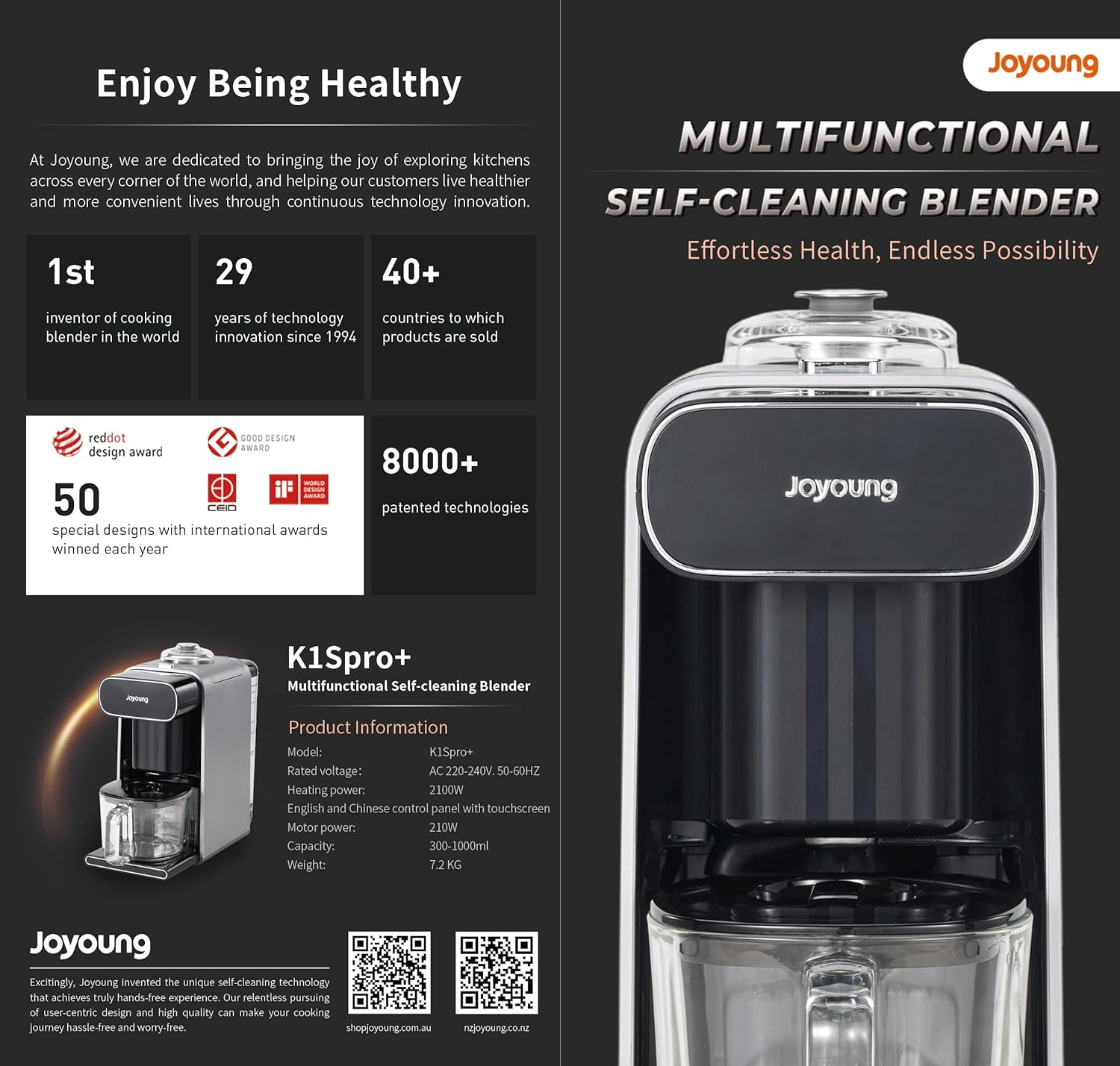 K1S Pro Soymilk Machine Soybean Milk Coffee Maker Juicer Water Dispenser - Appliances > Kitchen Appliances > Coffee Machines & Accessories - Rivercity House & Home Co. (ABN 18 642 972 209) - Affordable Modern Furniture Australia