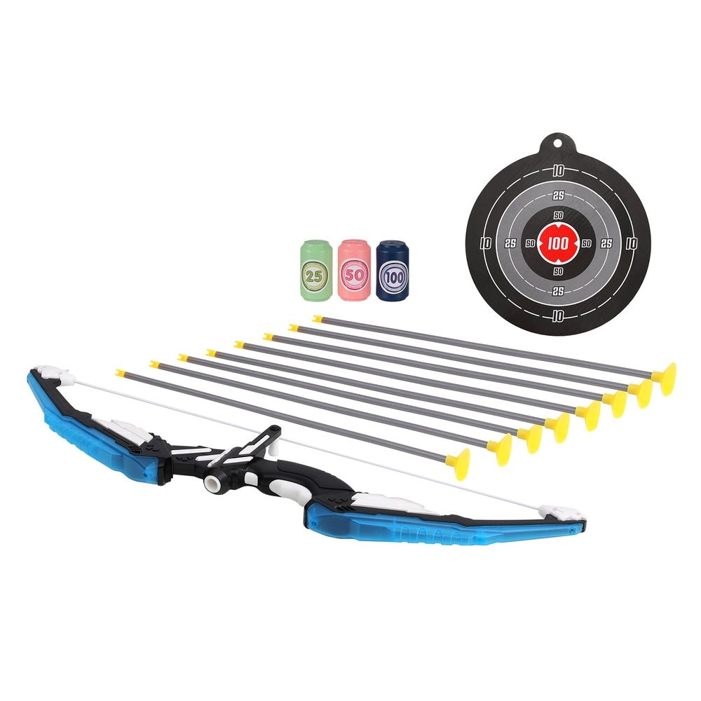 Keezi Kids Bow and Arrow Target Set Outdoor Sport Archery Toys Bottle LED Light - Baby & Kids > Toys - Rivercity House & Home Co. (ABN 18 642 972 209) - Affordable Modern Furniture Australia