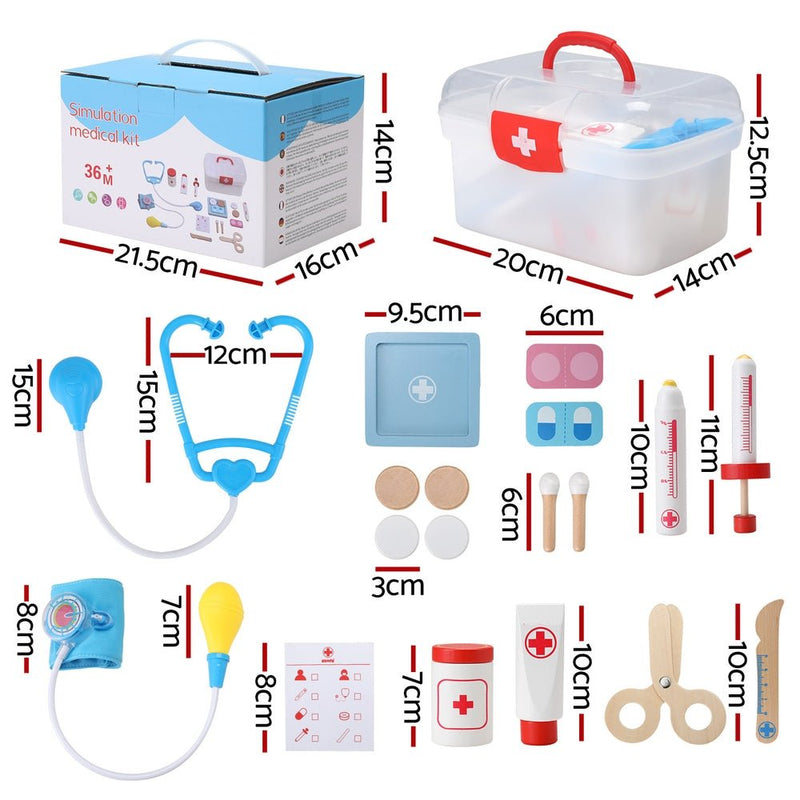 Keezi Kids Doctor Nurse Medical Case Pretend Play Set Stethoscope Medicine Toys - Baby & Kids > Toys - Rivercity House & Home Co. (ABN 18 642 972 209) - Affordable Modern Furniture Australia