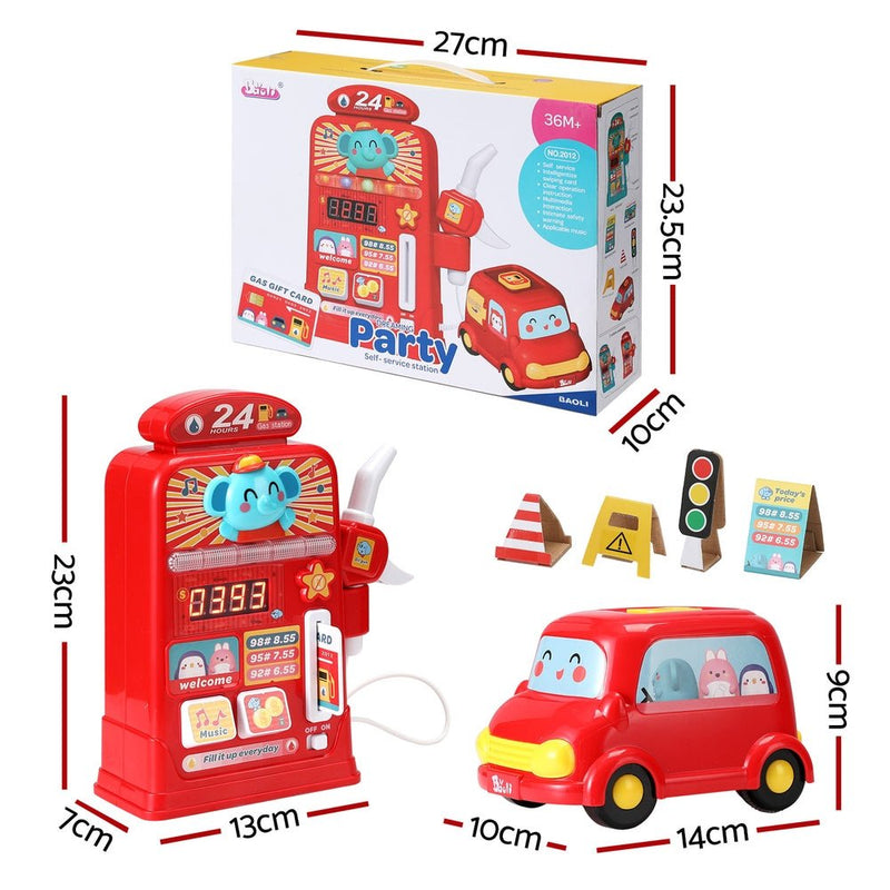 Keezi Kids Gas Petrol Station Pumper Pretend Play Toys Car Music Card Playset - Baby & Kids > Toys - Rivercity House & Home Co. (ABN 18 642 972 209) - Affordable Modern Furniture Australia