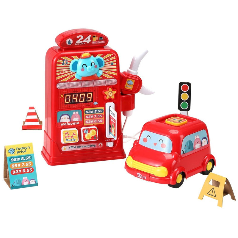 Keezi Kids Gas Petrol Station Pumper Pretend Play Toys Car Music Card Playset - Baby & Kids > Toys - Rivercity House & Home Co. (ABN 18 642 972 209) - Affordable Modern Furniture Australia