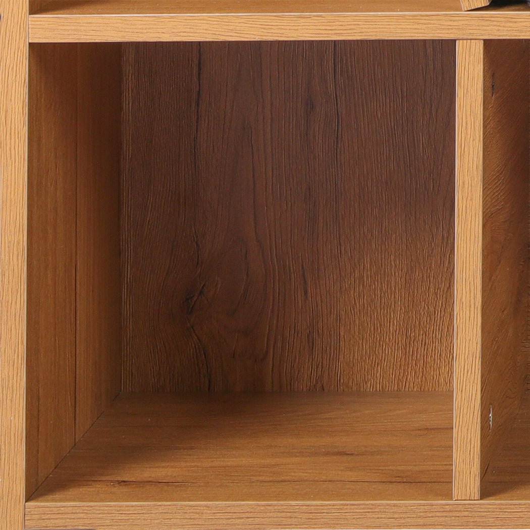 Kids Bookcase Toy Storage Box with Seat - Brown - Rivercity House & Home Co. (ABN 18 642 972 209) - Affordable Modern Furniture Australia