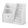 Keezi Kids Bookshelf 3-in-1 Bookcase Organiser with Drawer and Shelves - White