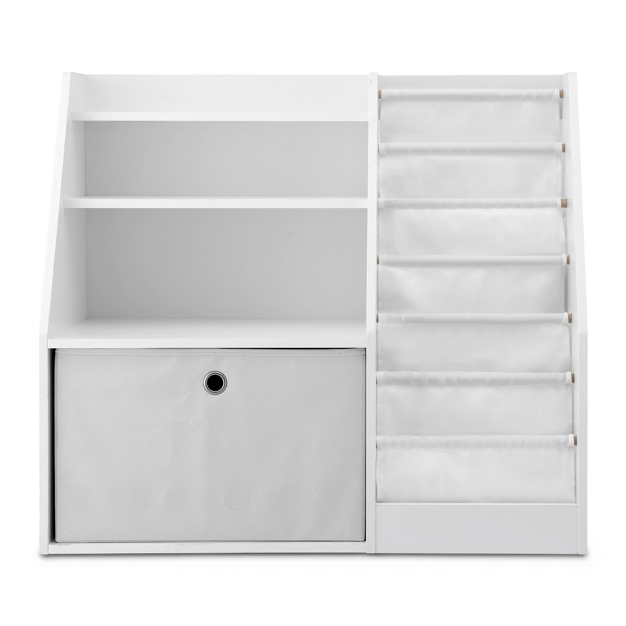 Kids Bookshelf Children Bookcase Organizer Storage Rack Display Drawer White - Baby & Kids > Kid's Furniture > Kid's Bookcases & Shelves - Rivercity House & Home Co. (ABN 18 642 972 209) - Affordable Modern Furniture Australia