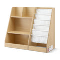 Keezi Kids Bookshelf 3-in-1 Storage Rack with Shelves and Drawer - Wood