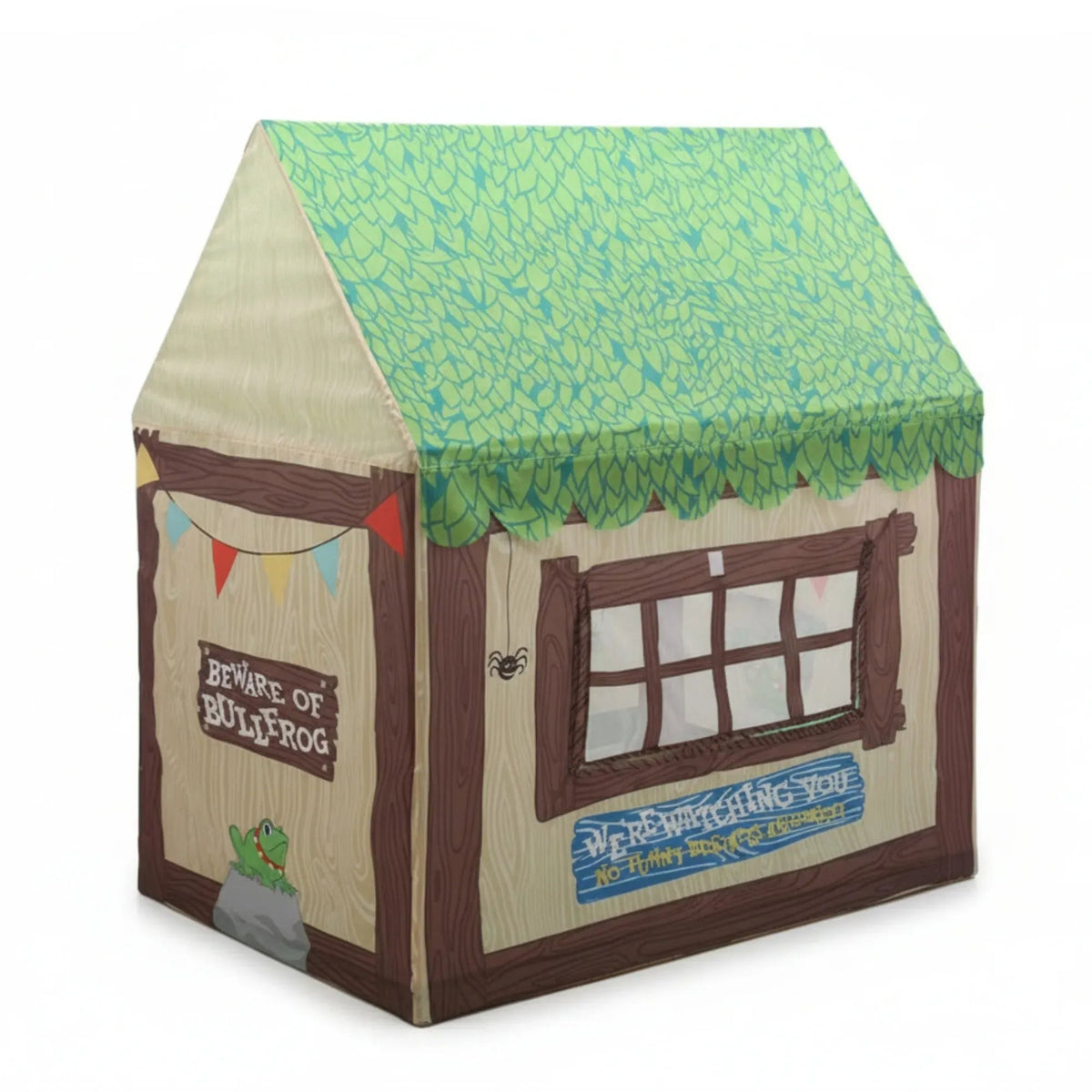 Kids Clubhouse Play Tent with Pop-Up Frame and Carry Bag - Green - Baby & Kids > Baby & Kid's Toys > Outdoor Play Equipment - Rivercity House & Home Co. (ABN 18 642 972 209) - Affordable Modern Furniture Australia