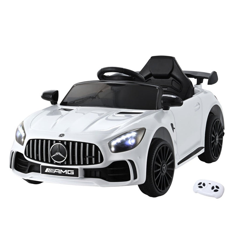 Kids Electric Ride On Car Mercedes - Benz AMG GTR Licensed Toy Cars Remote White - Baby & Kids > Ride On Cars, Go - karts & Bikes > Ride On Cars - Rivercity House & Home Co. (ABN 18 642 972 209) - Affordable Modern Furniture Australia