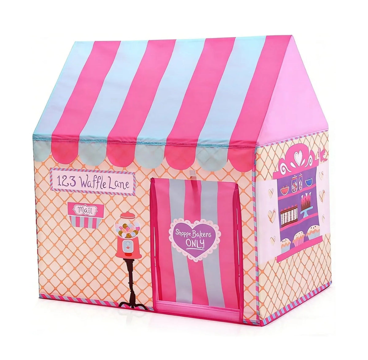 Kids Ice Cream Bakery Play Tent Pop Up Playhouse Outdoor Play Equipment - Pink - Baby & Kids > Baby & Kid's Toys > Outdoor Play Equipment - Rivercity House & Home Co. (ABN 18 642 972 209) - Affordable Modern Furniture Australia