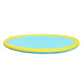 Kids & Pets Splash Pad 240cm Adjustable Sprinkler Water Mat - Blue & Yellow
