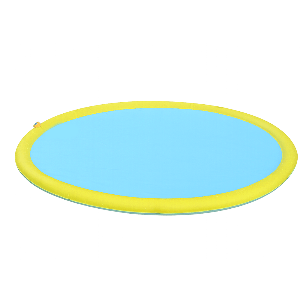 Kids & Pets Splash Pad 240cm Adjustable Sprinkler Water Mat - Blue & Yellow - Rivercity House & Home Co. (ABN 18 642 972 209) - Affordable Modern Furniture Australia