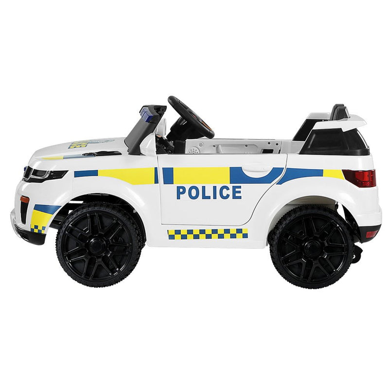 Kids Ride On Car Electric Patrol Police Toy Cars Remote Control 12V White - Baby & Kids > Ride on Cars, Go - karts & Bikes - Rivercity House & Home Co. (ABN 18 642 972 209) - Affordable Modern Furniture Australia