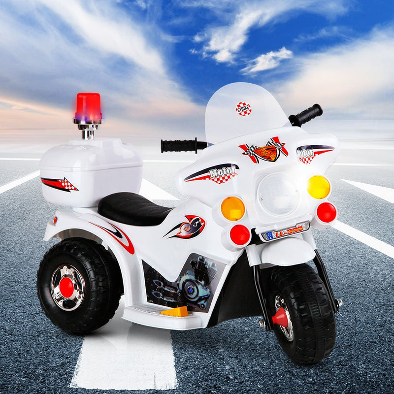 Kids Ride On Motorbike Motorcycle Car Toys White - Baby & Kids > Ride on Cars, Go - karts & Bikes - Rivercity House & Home Co. (ABN 18 642 972 209) - Affordable Modern Furniture Australia