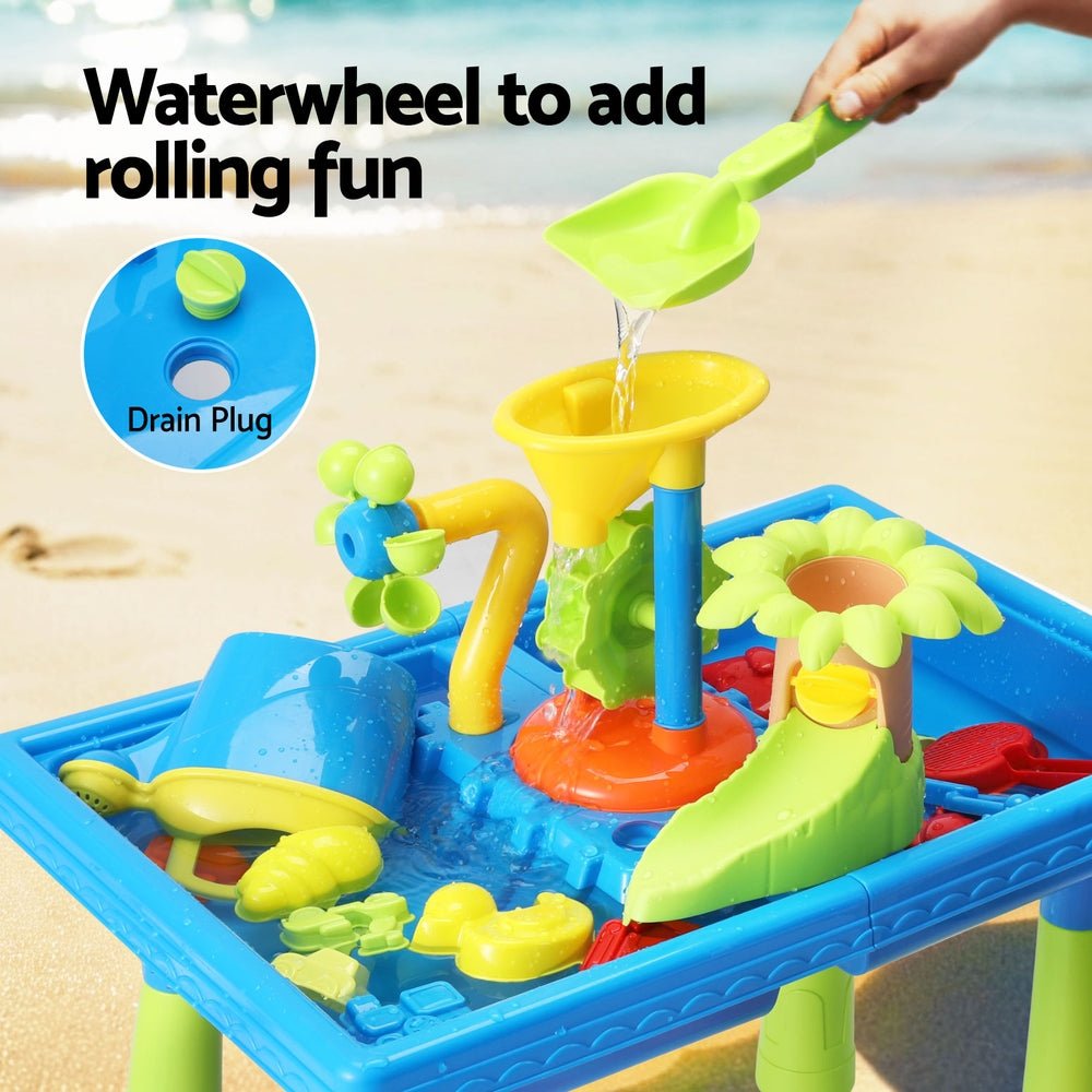 Kids Sand and Water Table Windmill Shovel Outdoor Sandpit Toys Beach Play - Baby & Kids > Toys - Rivercity House & Home Co. (ABN 18 642 972 209) - Affordable Modern Furniture Australia