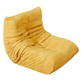 Kids Single Foam Floor Chair Recliner Couch Caterpillar Sofa - Yellow