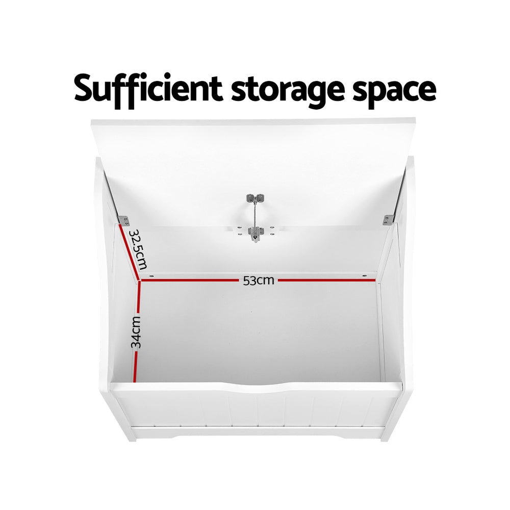 Kids Toy Box Chest: Versatile Storage Solution for Toys and Clothes - White - Baby & Kids > Kid's Furniture - Rivercity House & Home Co. (ABN 18 642 972 209) - Affordable Modern Furniture Australia