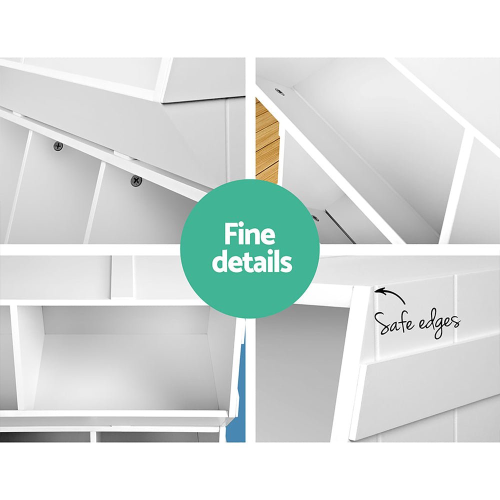 Kids Toy Box Stackable Bookshelf Storage Organiser Bookcase Shelf - Baby & Kids > Kid's Furniture - Rivercity House & Home Co. (ABN 18 642 972 209) - Affordable Modern Furniture Australia