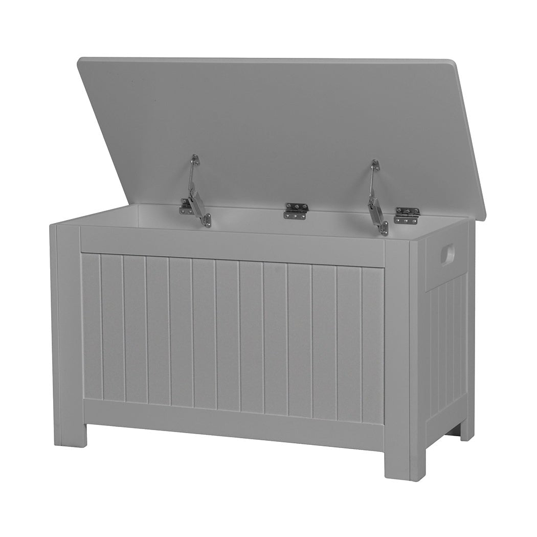Kids Toy Storage Chest with Soft - Close Lid and Safety Hinges - Grey - Rivercity House & Home Co. (ABN 18 642 972 209) - Affordable Modern Furniture Australia