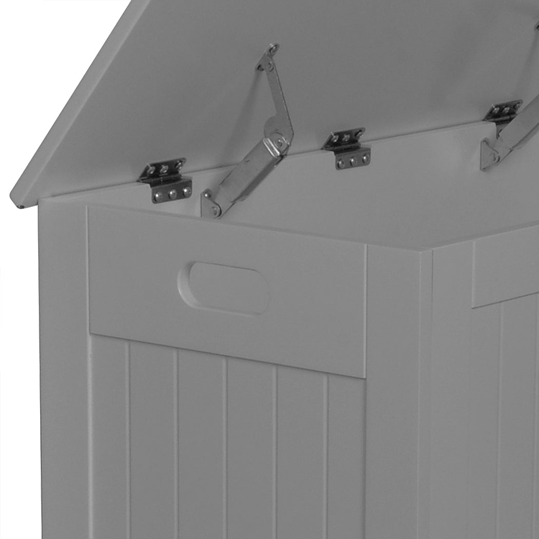 Kids Toy Storage Chest with Soft - Close Lid and Safety Hinges - Grey - Rivercity House & Home Co. (ABN 18 642 972 209) - Affordable Modern Furniture Australia