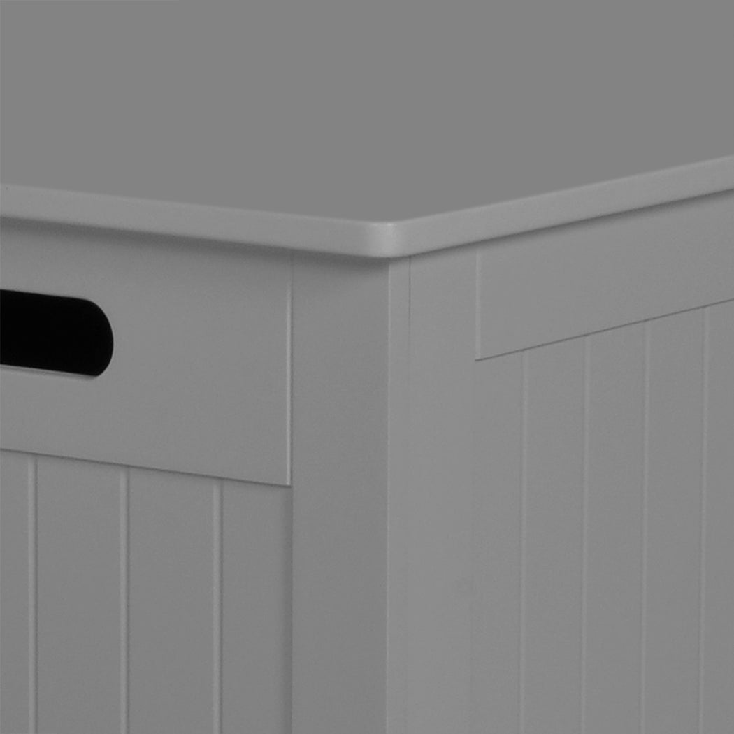 Kids Toy Storage Chest with Soft - Close Lid and Safety Hinges - Grey - Rivercity House & Home Co. (ABN 18 642 972 209) - Affordable Modern Furniture Australia