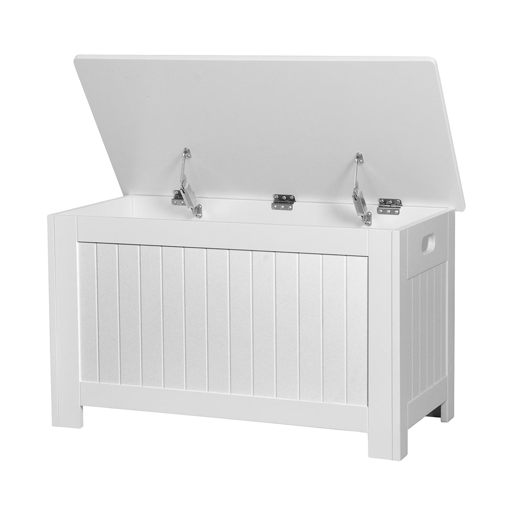 Kids Toy Storage Chest with Soft - Close Lid - White - Rivercity House & Home Co. (ABN 18 642 972 209) - Affordable Modern Furniture Australia