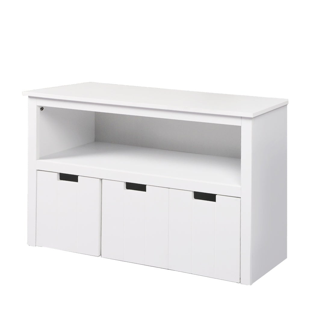 Kids Toy Storage Unit Organizer with Drawers and Shelves - White - Rivercity House & Home Co. (ABN 18 642 972 209) - Affordable Modern Furniture Australia
