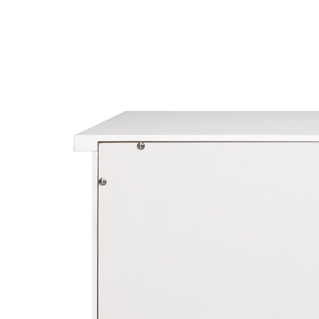 Kids Toy Storage Unit Organizer with Drawers and Shelves - White - Rivercity House & Home Co. (ABN 18 642 972 209) - Affordable Modern Furniture Australia
