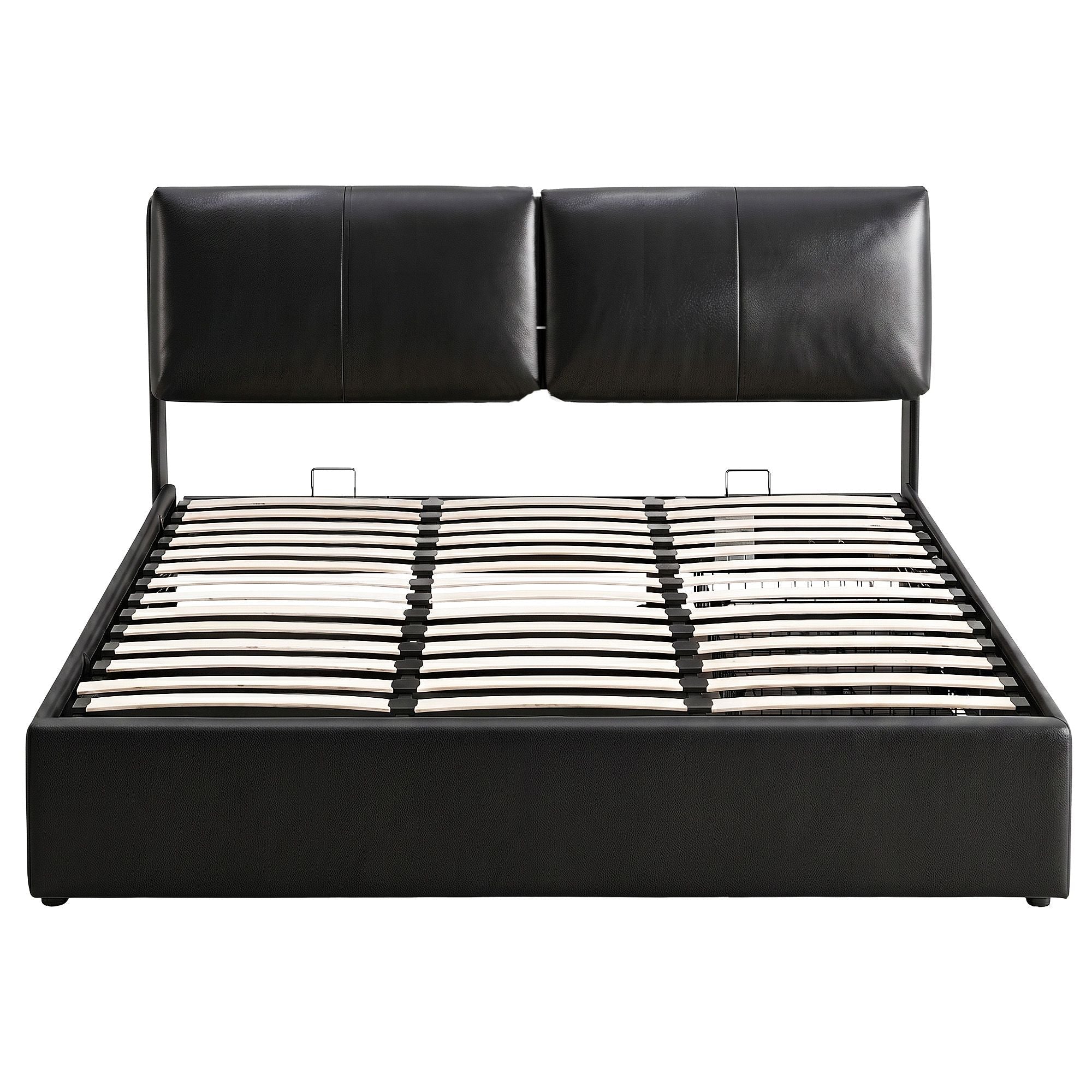 King Bed Frame Gas Lift Storage 3 Drawers Adjustable Headboard Platform Bed Black - Furniture > Bedroom > Beds & Bed Frames - Rivercity House & Home Co. (ABN 18 642 972 209) - Affordable Modern Furniture Australia