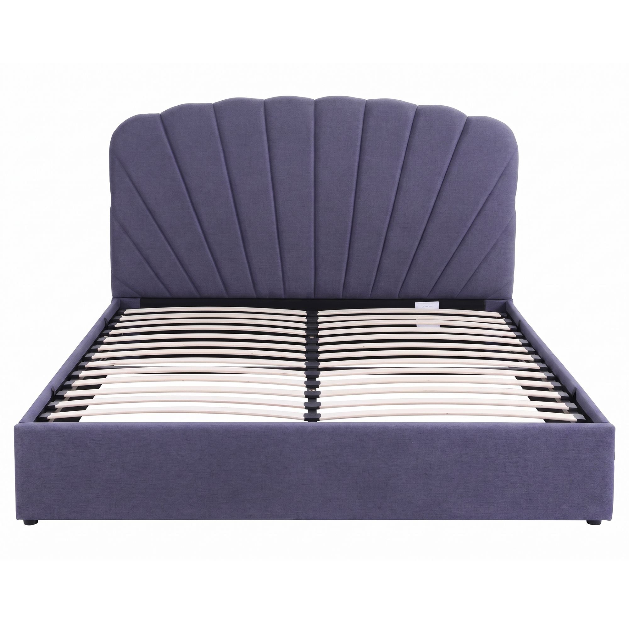 King Bed Frame with Hydraulic Lift Storage and USB Ports - Grey - Furniture > Bedroom > Beds & Bed Frames - Rivercity House & Home Co. (ABN 18 642 972 209) - Affordable Modern Furniture Australia