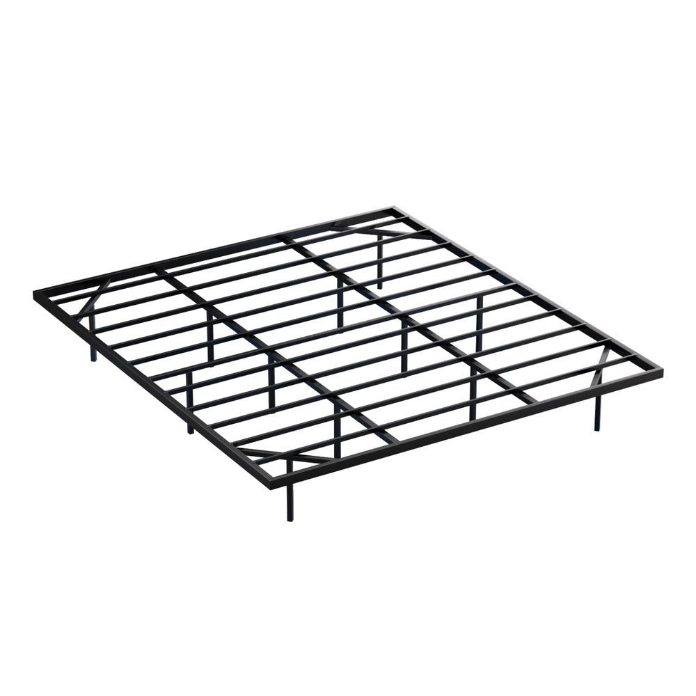 King Bed Frame,Floating Metal Bed Frame with Smart LED Lights - Sturdy Metal Platform Bed Base, Silent Design, Tool - Free Assembly, 300KG Capacity for Home/Hotel/Master Bedroom - Furniture > Bedroom > Beds & Bed Frames - Rivercity House & Home Co. (ABN 18 642 972 209) - Affordable Modern Furniture Australia