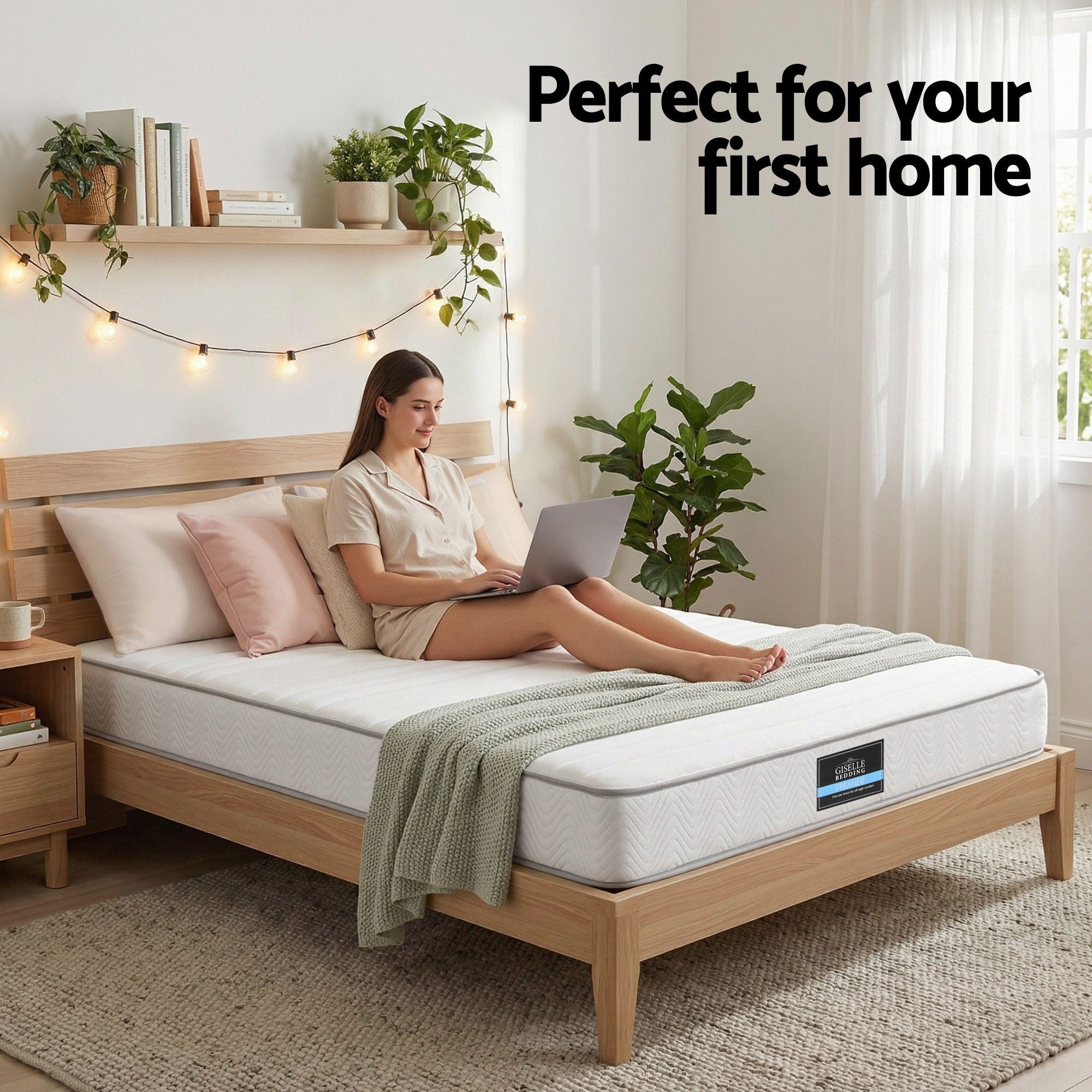King Mattress 20cm with Reinforced Edge Support Egg - Crate Foam - Furniture > Mattresses > King Size Mattress - Rivercity House & Home Co. (ABN 18 642 972 209) - Affordable Modern Furniture Australia