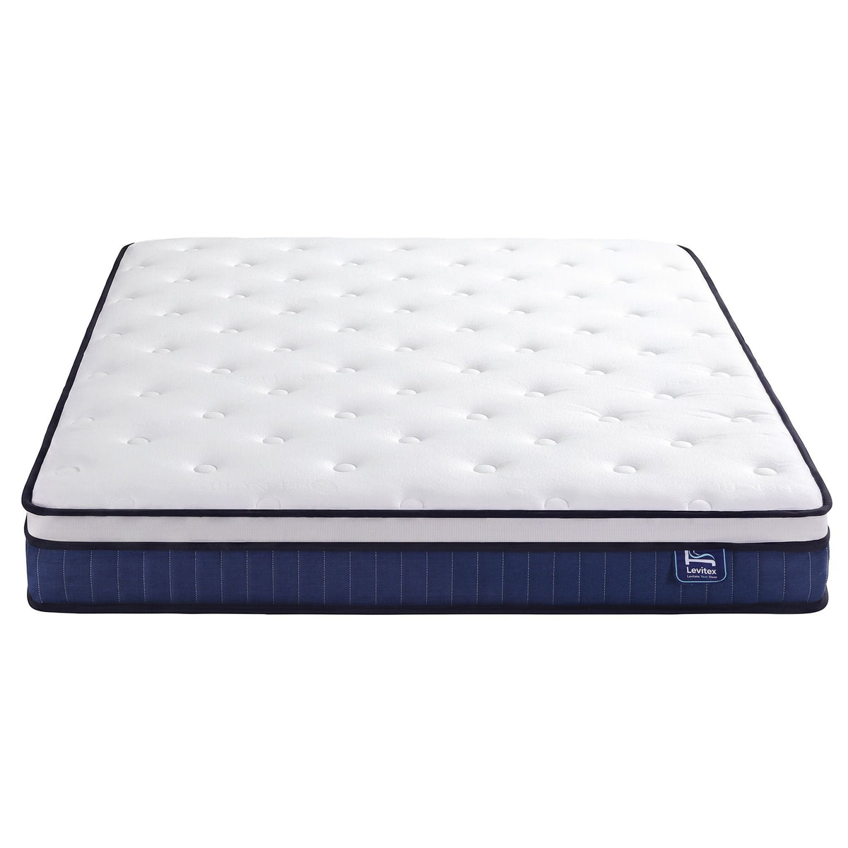 King Mattress 23cm Pocket Spring with Cooling Gel Foam, Medium-Firm Full-Body Support - White - Furniture > Mattresses > King Size Mattress - Rivercity House & Home Co. (ABN 18 642 972 209) - Affordable Modern Furniture Australia