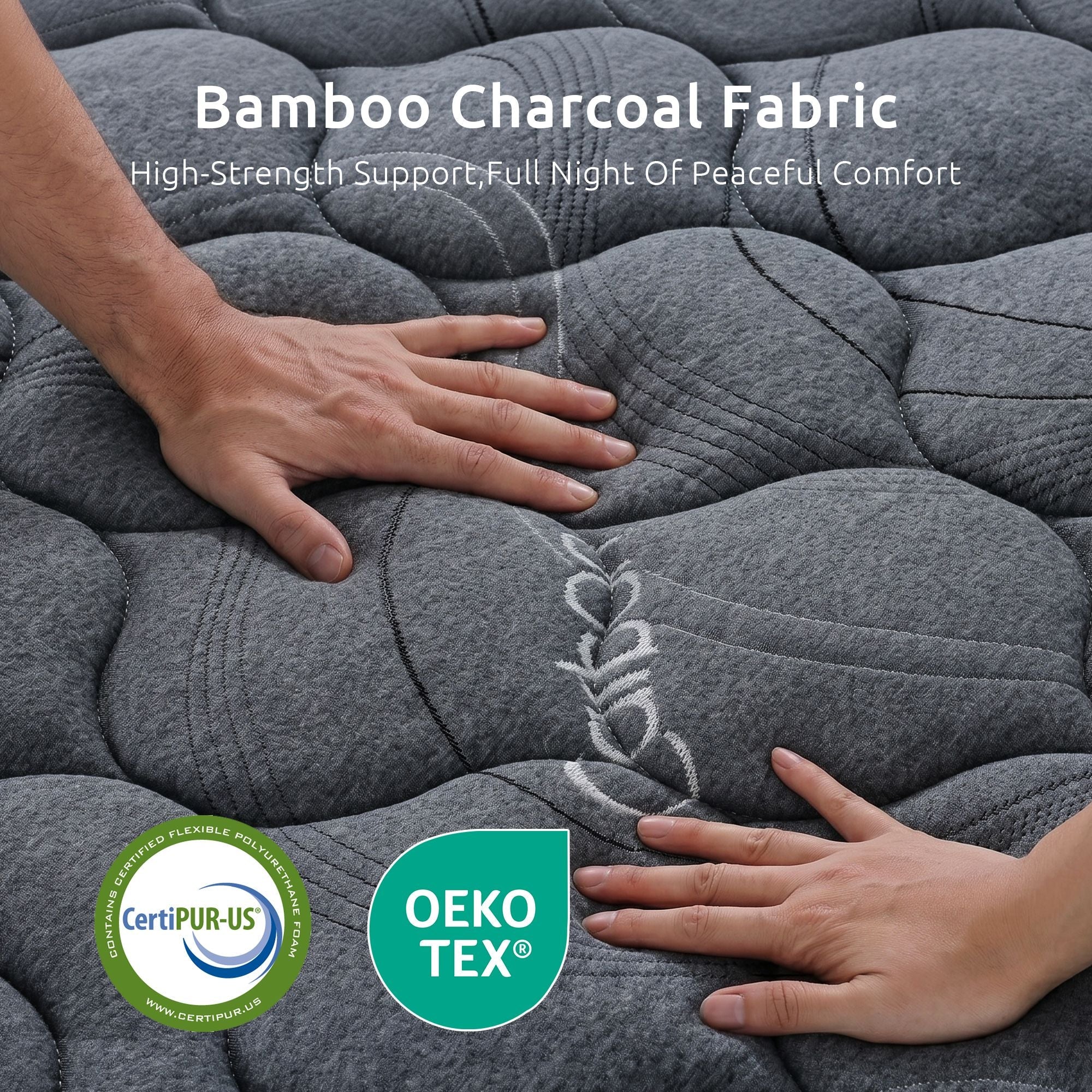 King Mattress 25 cm Hybrid Pocket Spring with 4cm Egg Crate Foam for Deep Sleep Bamboo Charcoal Fabric - Furniture > Mattresses > King Size Mattress - Rivercity House & Home Co. (ABN 18 642 972 209) - Affordable Modern Furniture Australia