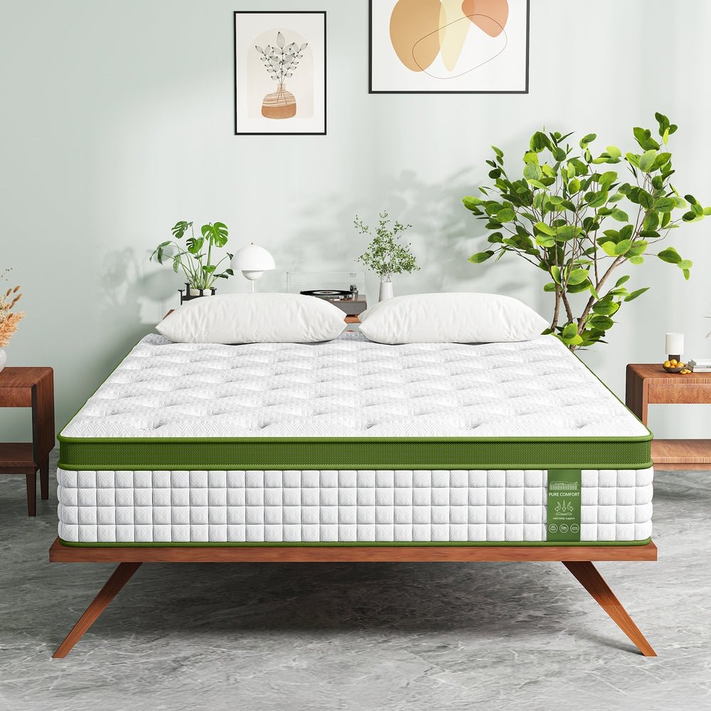King Mattress 30cm Medium Firm Hybrid Mattress for Pressure Relief Motion Isolation - Furniture > Mattresses > King Size Mattress - Rivercity House & Home Co. (ABN 18 642 972 209) - Affordable Modern Furniture Australia