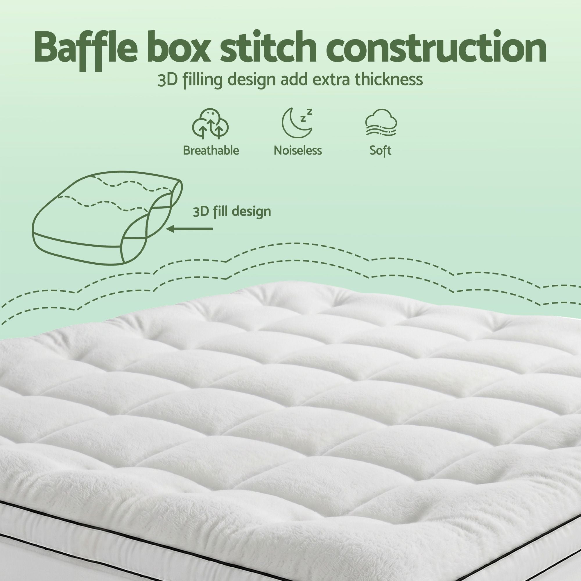 King Mattress Topper 5cm Coral Fleece - Furniture > Mattresses > Mattress Toppers - Rivercity House & Home Co. (ABN 18 642 972 209) - Affordable Modern Furniture Australia