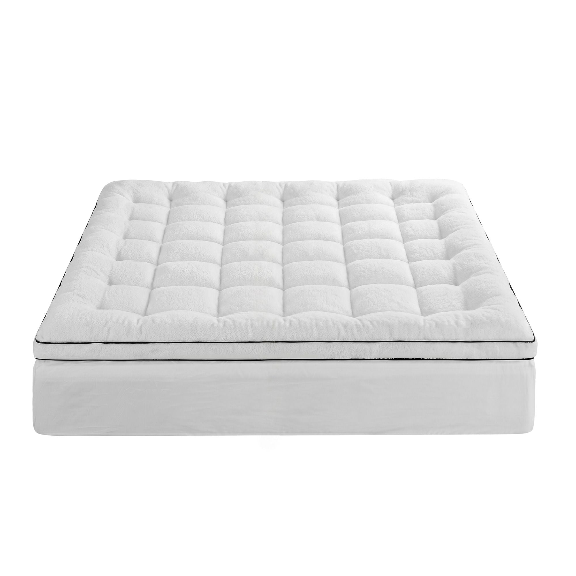 King Mattress Topper 5cm Coral Fleece - Furniture > Mattresses > Mattress Toppers - Rivercity House & Home Co. (ABN 18 642 972 209) - Affordable Modern Furniture Australia