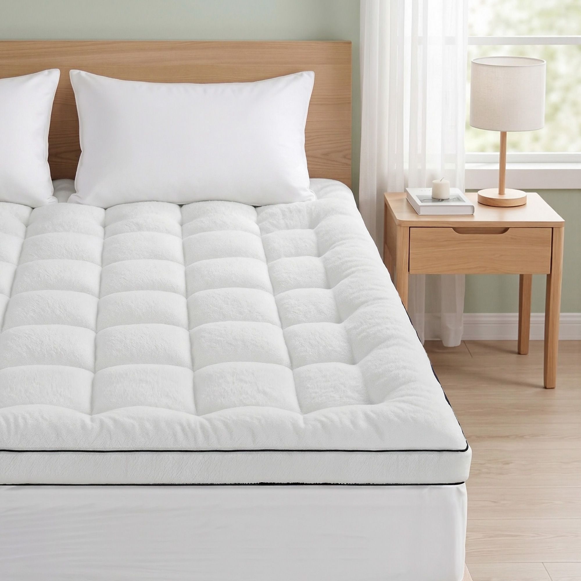 King Mattress Topper 5cm Coral Fleece - Furniture > Mattresses > Mattress Toppers - Rivercity House & Home Co. (ABN 18 642 972 209) - Affordable Modern Furniture Australia