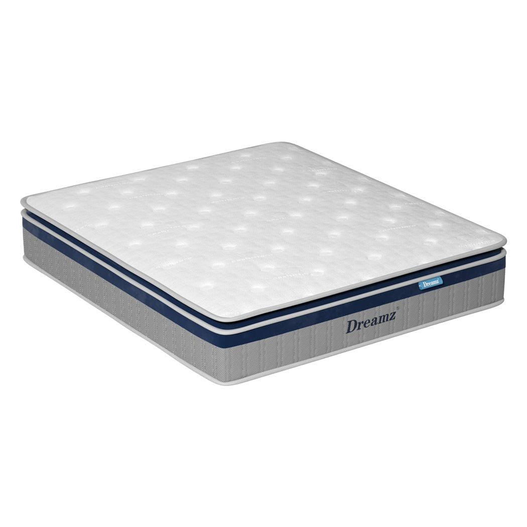 King Pillow Top Spring Mattress 32cm Thickness - White - Rivercity House & Home Co. (ABN 18 642 972 209) - Affordable Modern Furniture Australia