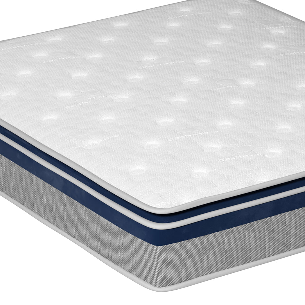 King Pillow Top Spring Mattress 32cm Thickness - White - Rivercity House & Home Co. (ABN 18 642 972 209) - Affordable Modern Furniture Australia